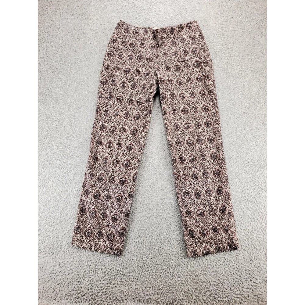 Talbots Pants Womens 6 Brown Heritage High Rise Straight Leg Casual Comfort